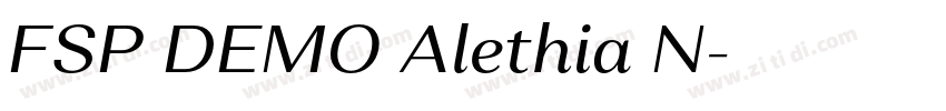 FSP DEMO Alethia N字体转换 FSP DEMO Alethia N字体转换